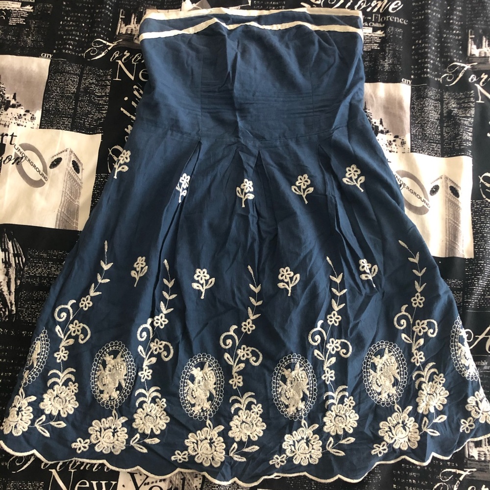 Blue sailor dress